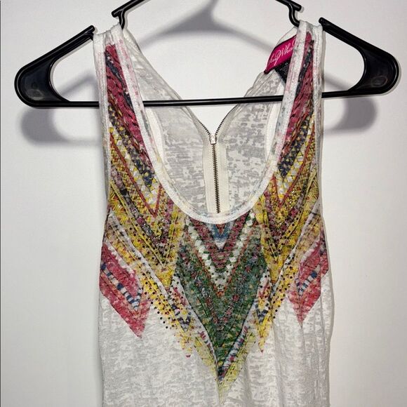 Say What? Multicolor Chevron Tank Top - Picture 2 of 8